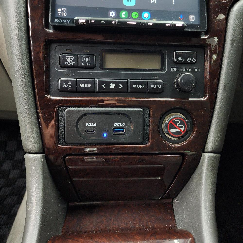 Front Center Console USB Power Adapter - JZX100